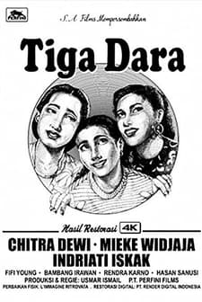 Tiga Dara (1956) afişi