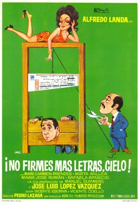 No Firmes Más Letras, Cielo (1972) afişi
