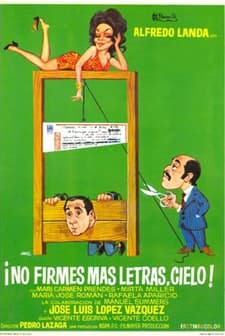 No Firmes Más Letras, Cielo (1972) afişi