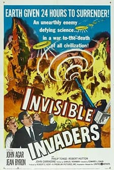 ınvisible ınvaders (1959) afişi