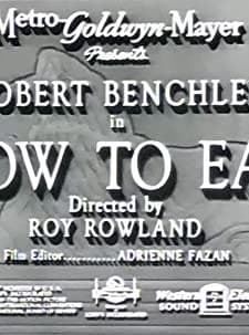How To Eat (1939) afişi