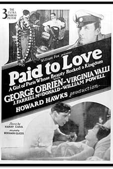 Paid To Love (1927) afişi