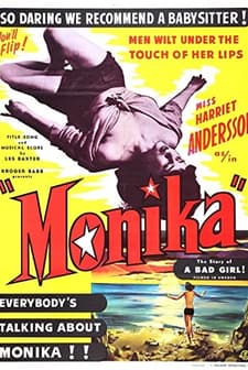 Monika'yla Bir Yaz (1953) afişi