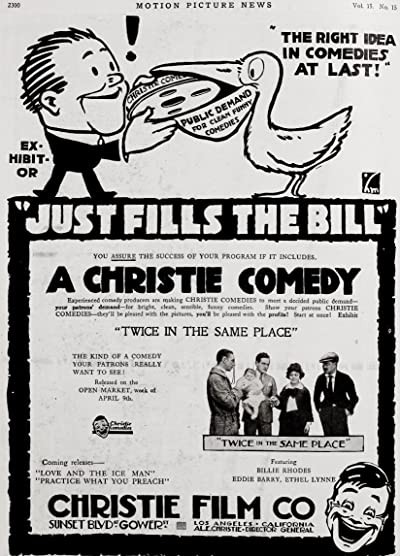 Twice In The Same Place (1917) afişi