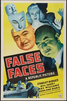 False Faces (1943) afişi