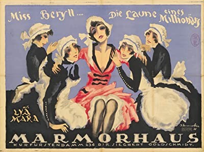 Miss Beryll... Die Laune Eines Millionärs (1921) afişi