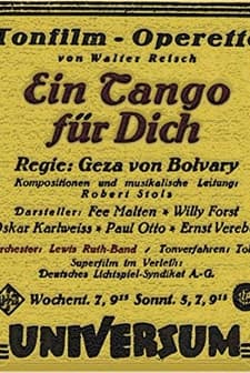 Ein Tango Für Dich (1930) afişi