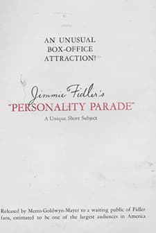 Personality Parade (1938) afişi