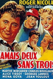 Jamais Deux Sans Trois (1951) afişi