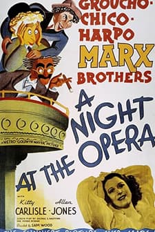 A Night At The Opera (1935) afişi