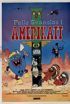 Pelle Svanslös I Amerikatt (1985) afişi