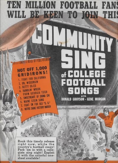 Community Sing: Series 2, No. 3 - College Football Songs (1937) afişi