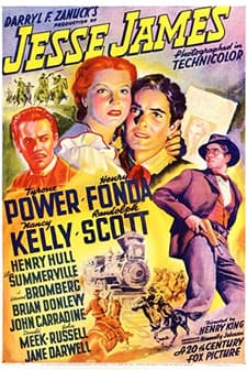 Jesse James (1939) afişi