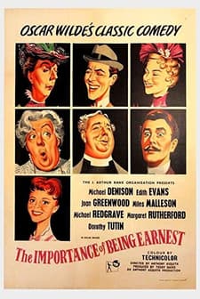 The Importance Of Being Earnest (1952) afişi