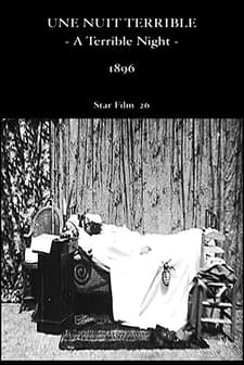 Une Nuit Terrible (1896) afişi