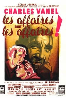 Les Affaires Sont Les Affaires (1942) afişi