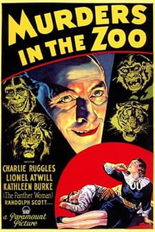 Murders In The Zoo (1933) afişi