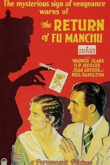 The Return Of Dr. Fu Manchu (1930) afişi
