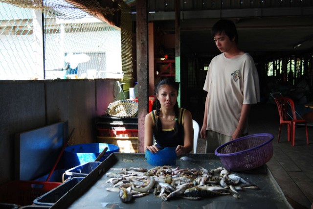 Woman On Fire Looks For Water fotoğrafı
