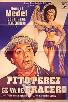 Pito Pérez Se Va De Bracero (1948) afişi