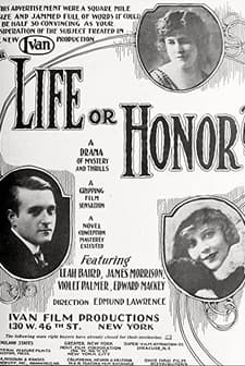 Life or Honor? (1918) afişi