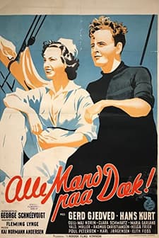 Alle Mand Paa Dæk (1942) afişi