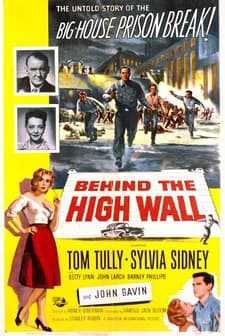 Behind The High Wall (1956) afişi