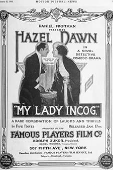 My Lady Incog. (1916) afişi