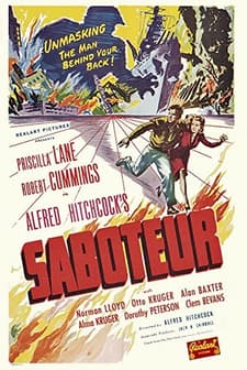 Saboteur (1942) afişi