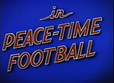 Peace Time Football (1946) afişi