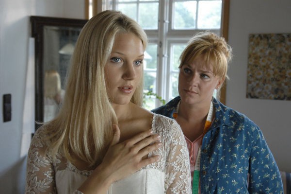 Der Mann Im Heuhaufen Fotoğrafı