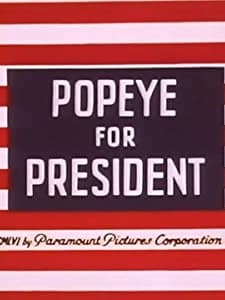 Popeye For President (1956) afişi