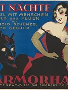 Drei Nächte (1920) afişi
