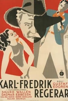 Karl Fredrik Regerar (1934) afişi