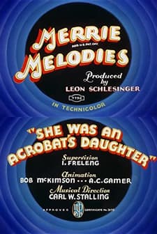 She Was An Acrobat's Daughter (1937) afişi