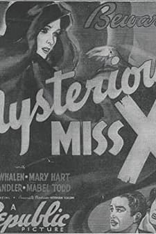 The Mysterious Miss X (1939) afişi