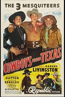 Cowboys From Texas (1939) afişi