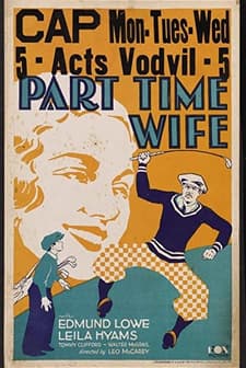 Part Time Wife (1930) afişi