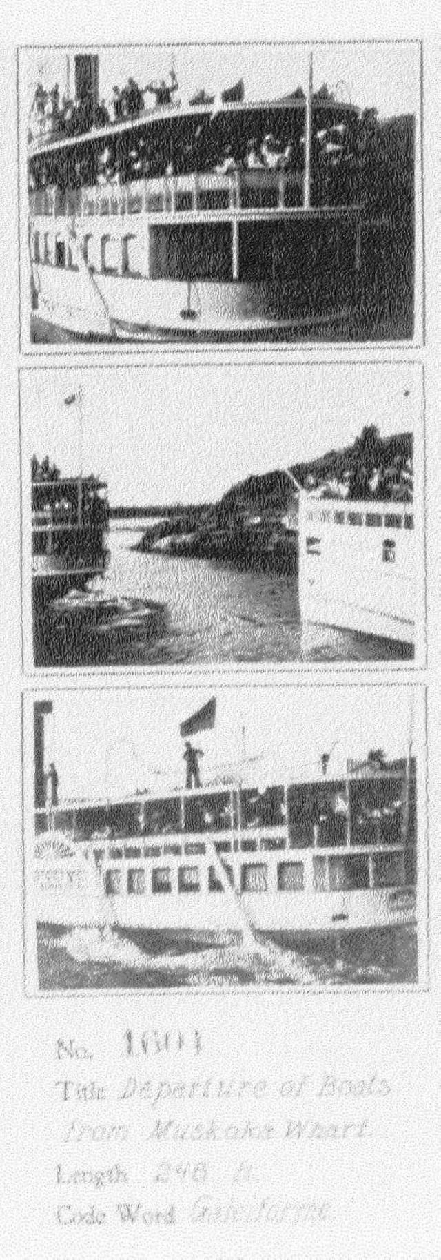 Departure Of Boats From Muskoka Wharf (1900) afişi