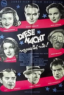 Diese Nacht Vergess Ich Nie (1949) afişi