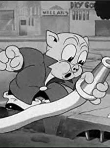 Porky The Fireman (1938) afişi