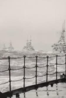 Four Warships in Rough Seas (1900) afişi