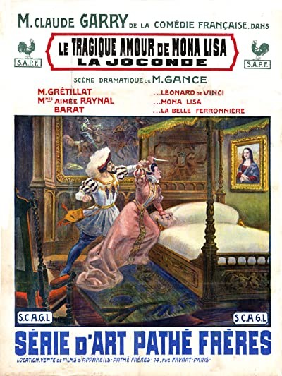 Le Tragique Amour De Mona Lisa (1912) afişi