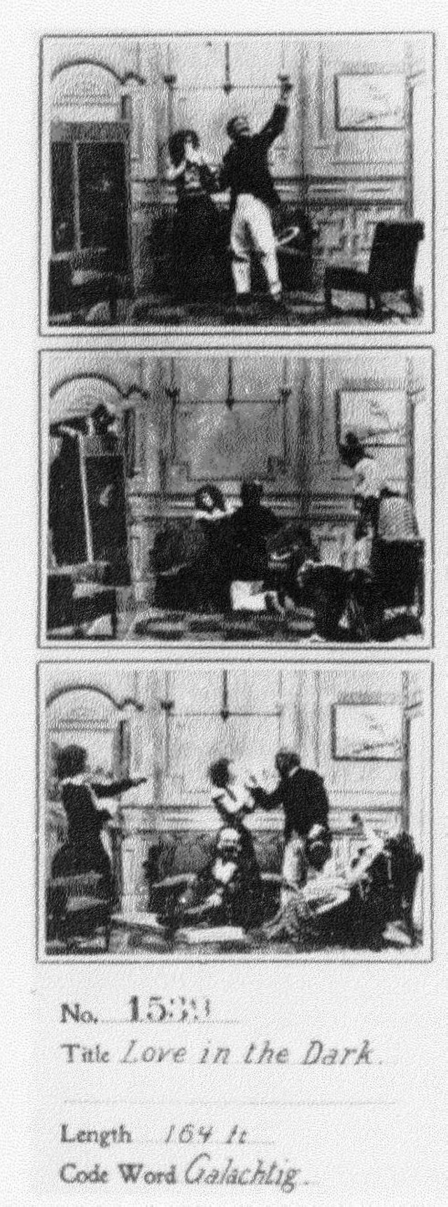 Love in The Dark (1900) afişi