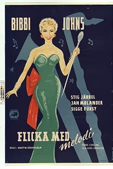 Flicka Med Melodi (1954) afişi