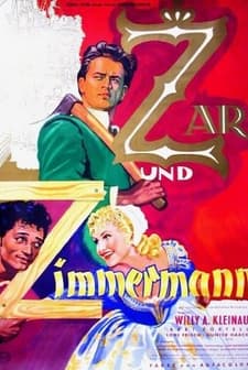 Zar Und Zimmermann (1956) afişi