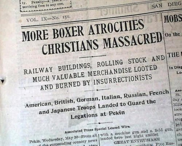Massacre Of The Christians By The Chinese (1900) afişi
