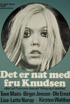 Det Er Nat Med Fru Knudsen (1971) afişi