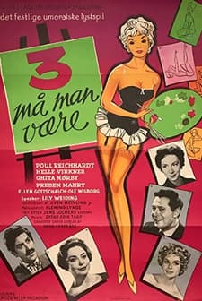 Tre Må Man Være (1959) afişi