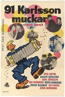 91:an Karlsson Muckar (tror Han) (1959) afişi